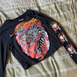 Ed Hardy Long Sleeved Crop